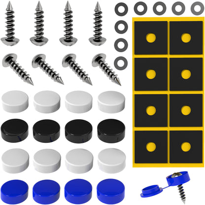 GENMAG Kennzeichen Schrauben Kappen Auto Motorrad Rahmenlose Kennzeichenhalter Rahmenlos Kfz Kennzeichenhalterung Nummernschild Schrauben Abdeckkappen Nummernschildhalterung Auto
Plateholder Ivality Klettmax Roadz plexiclick simplefix twistnfix LVL7EVEN ccultec
