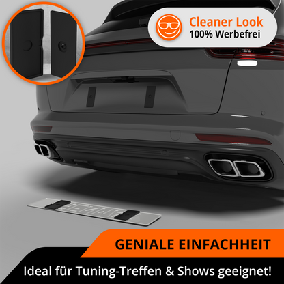 GENMAG Magnet Kennzeichenhalter Rahmenlos Deutschland Österreich Rahmenlose Kennzeichenhalter Magnet Magnetische Wechselkennzeichenhalter Kennzeichen Magnet Kurz 3D
Plateholder Ivality Klettmax Roadz plexiclick simplefix twistnfix LVL7EVEN ccultec