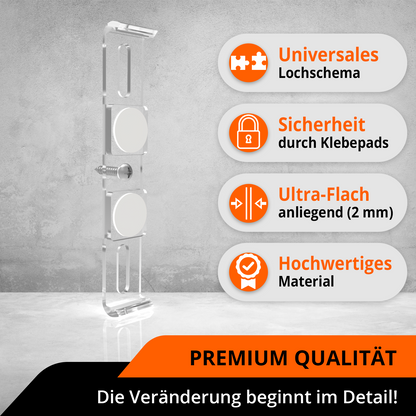 GENMAG Rahmenlose Kennzeichenhalter Rahmenlos Deutschland Österreich Nummernschildhalterung Auto Kennzeichenhalterung Nummernschildhalter Kennzeichen Kurz 3D
Plateholder Ivality Klettmax Roadz plexiclick simplefix twistnfix LVL7EVEN ccultec