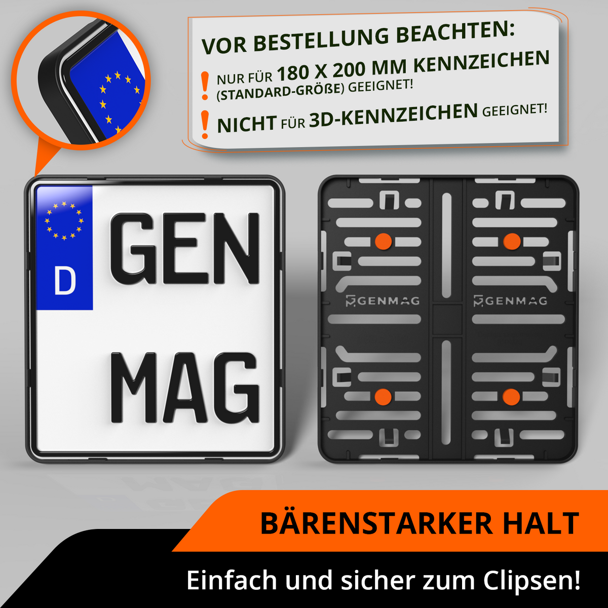 Kennzeichenhalter Motorrad 180x200 Nummernschildhalterung Motorrad Kennzeichen 180 x 200 Kennzeichenhalterung Motorrad Schwarz Deutschland
Plateholder Ivality Klettmax Roadz plexiclick simplefix twistnfix LVL7EVEN ccultec