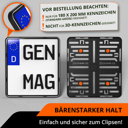 Kennzeichenhalter Motorrad 180x200 Nummernschildhalterung Motorrad Kennzeichen 180 x 200 Kennzeichenhalterung Motorrad Schwarz Deutschland
Plateholder Ivality Klettmax Roadz plexiclick simplefix twistnfix LVL7EVEN ccultec