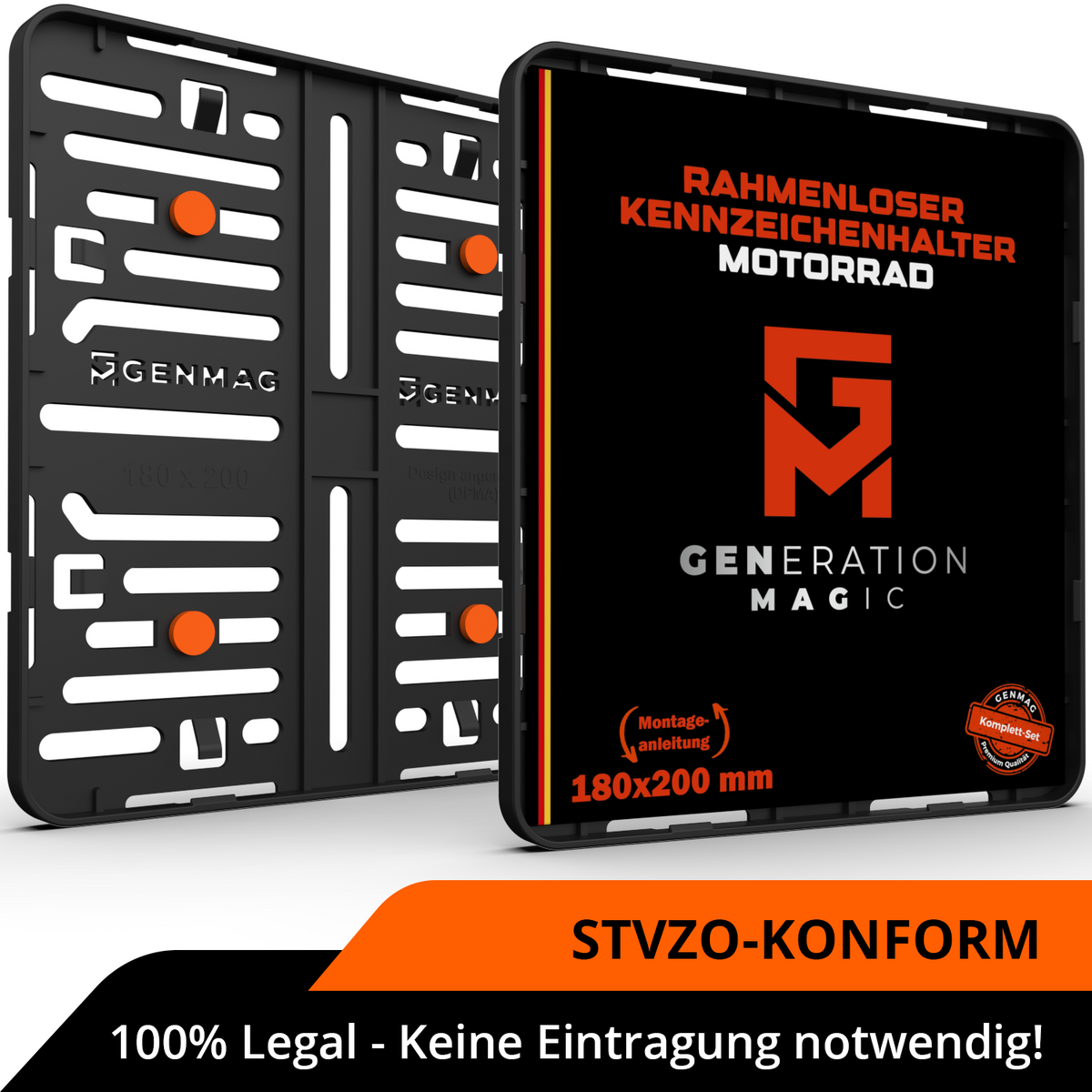 Kennzeichenhalter Motorrad 180x200 Nummernschildhalterung Motorrad Kennzeichen 180 x 200 Kennzeichenhalterung Motorrad Schwarz Deutschland
Plateholder Ivality Klettmax Roadz plexiclick simplefix twistnfix LVL7EVEN ccultec